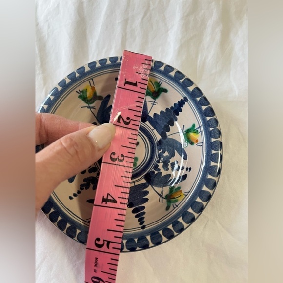 Vintage Cobalto y Cobre Pottery Spanish Tiny Pitcher Plate Collectible - Picture 7 of 10